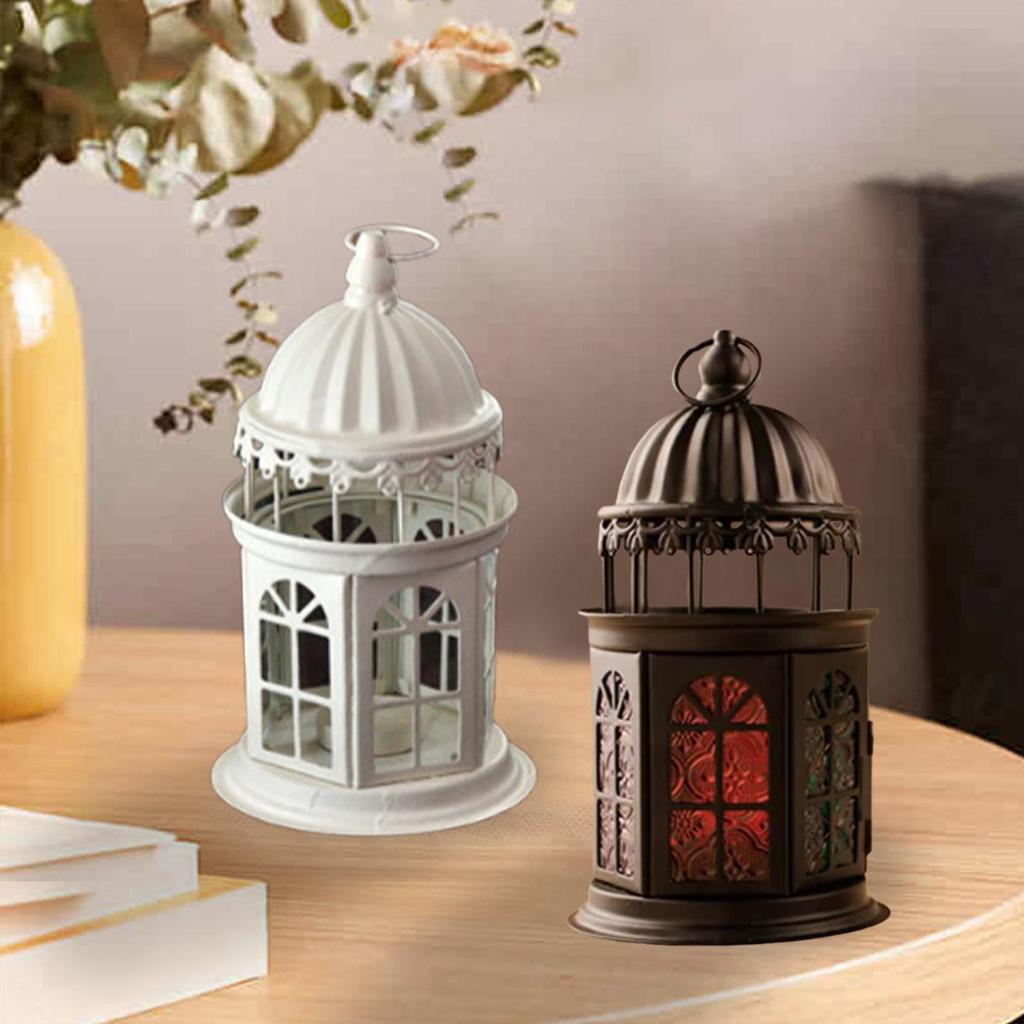 Candle Lantern Ornament Hanging Candlestick Candle Holder Decoration for Valentine's Day Fireplace Holiday Indoor Outdoor Hotel