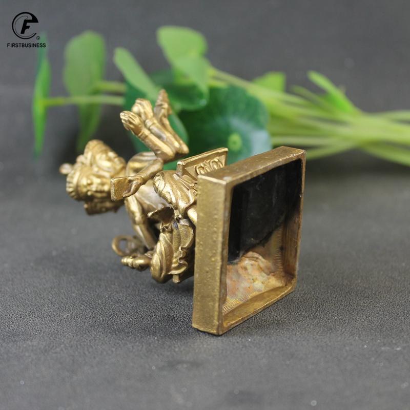 Thailand Four-Face Buddmst ldol Statue Southeast Asia Copper Buddha Erawan Figurines Crafts Home Decoration Desktop Ornaments
