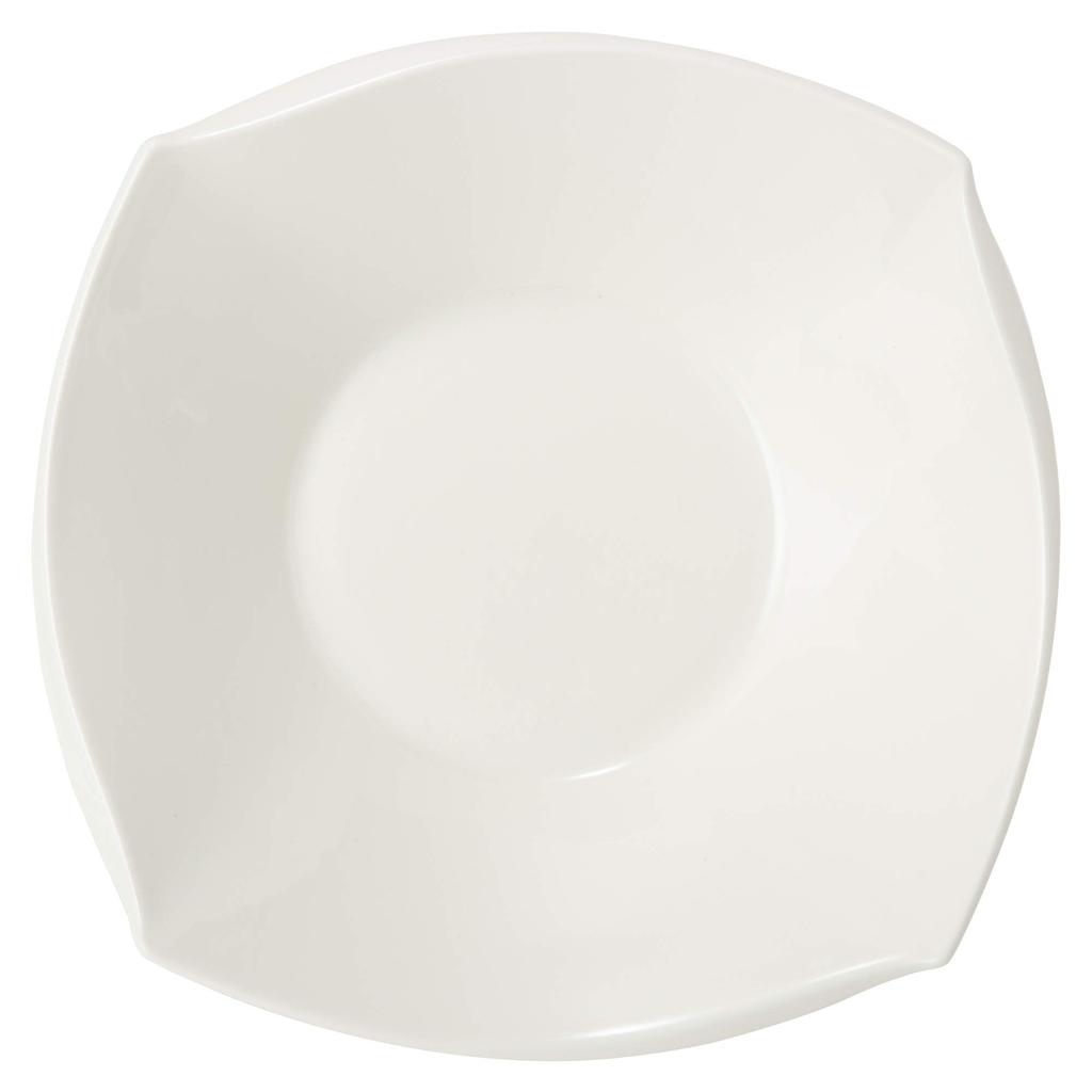 NARUMI Forte Schüssel, Weiß, 28cm, Quadratisch, Mikrowellengeeignet, 50460-3454