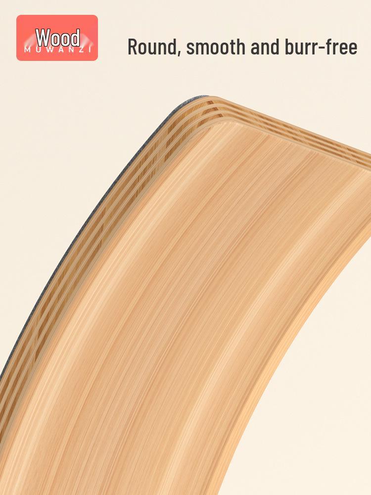 Wooden Curved Balance Board for Indoor Sensory Training - Interactive Two-Person Educational Children's Smart Seesaw.