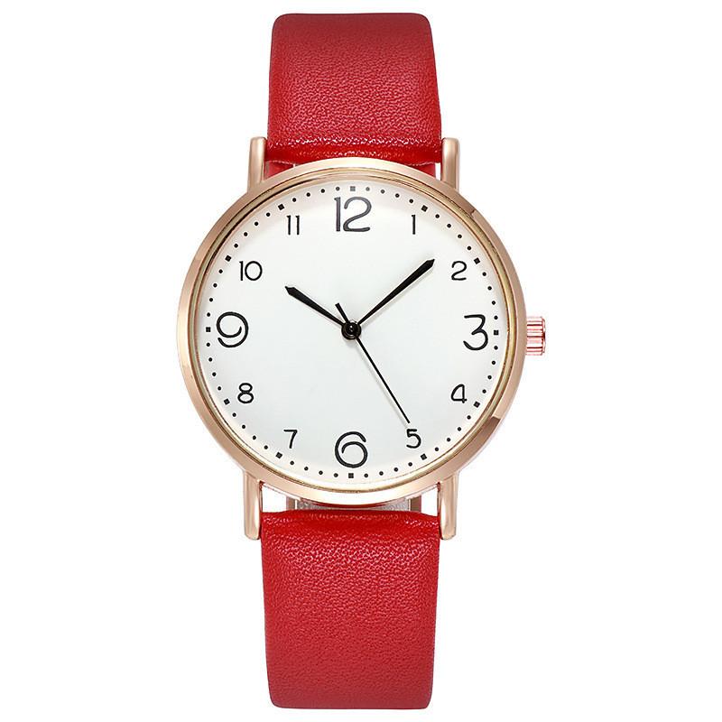 

Minimalist Digital Watch For Women With Quartz Movement And Pu Strap Perfect For Casual Wear красный