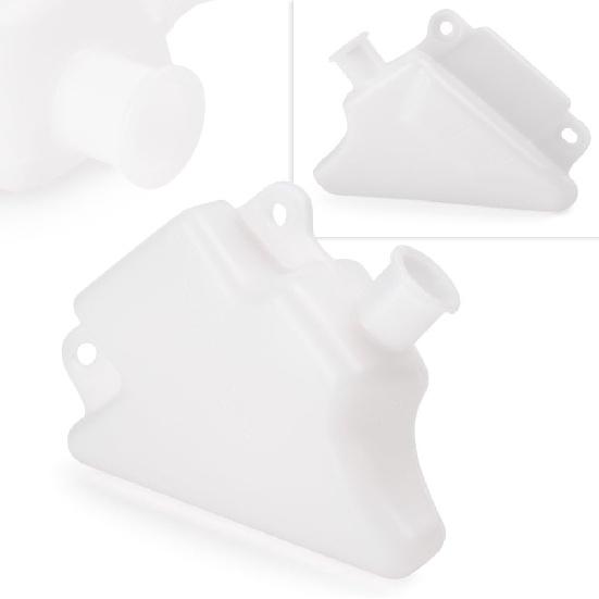 Mallofusa Motorrad Kühler Kühlmittelbehälter Überlaufbehälter Ersatz Kompatibel für Yamaha YZF-R1 2007-2008 Weiß