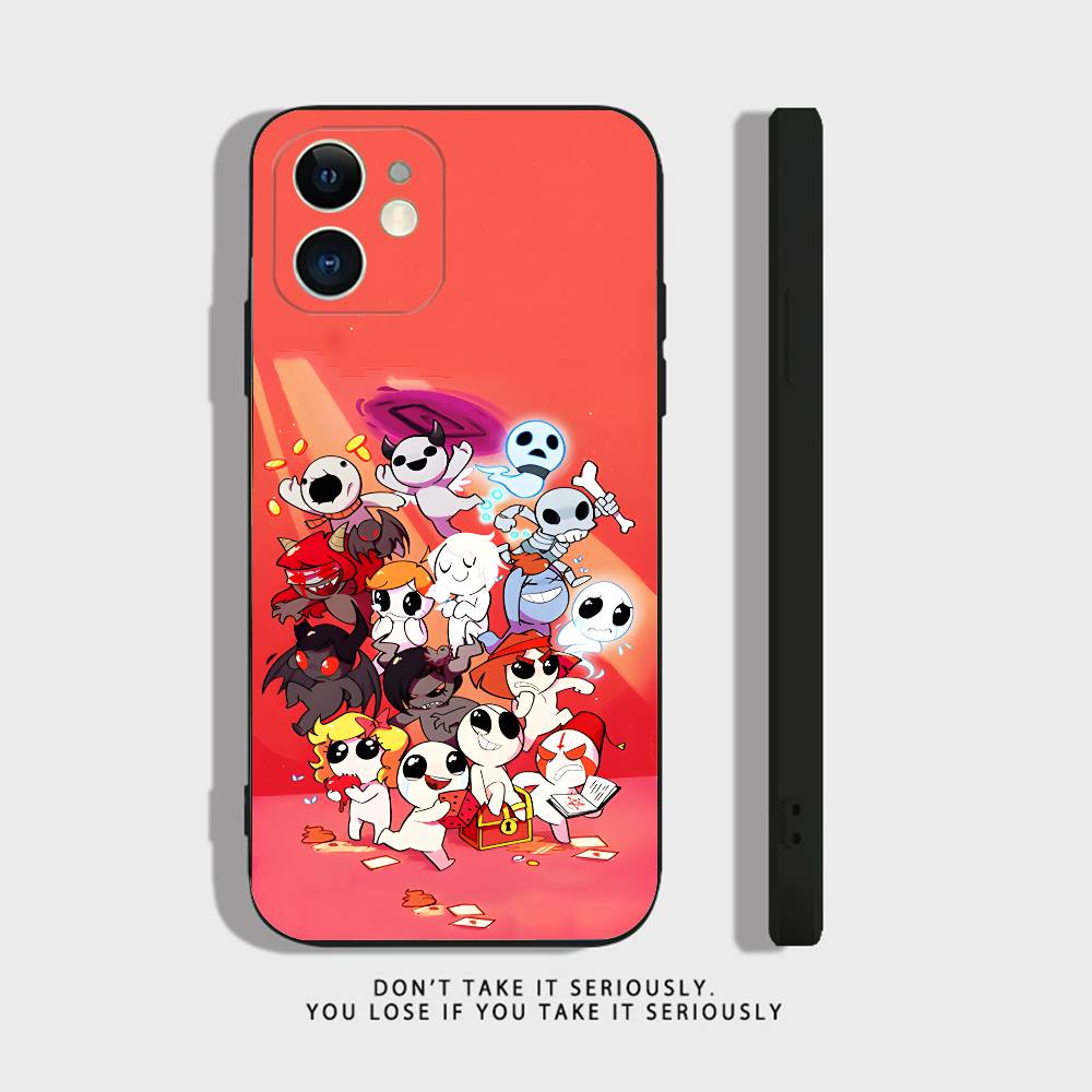 Cool The Binding of Isaac For iPhone 17,16,15,14,13,12,11,Pro,X,XS,Max,XR,Plus,Mini Soft Silicone Phone Case Black Shockproof