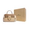 Coach Morgan 21 Classic Monogram Buckle Closure Leather PVC Handbag Women handbag Light-Khaki CH314-IMOT4