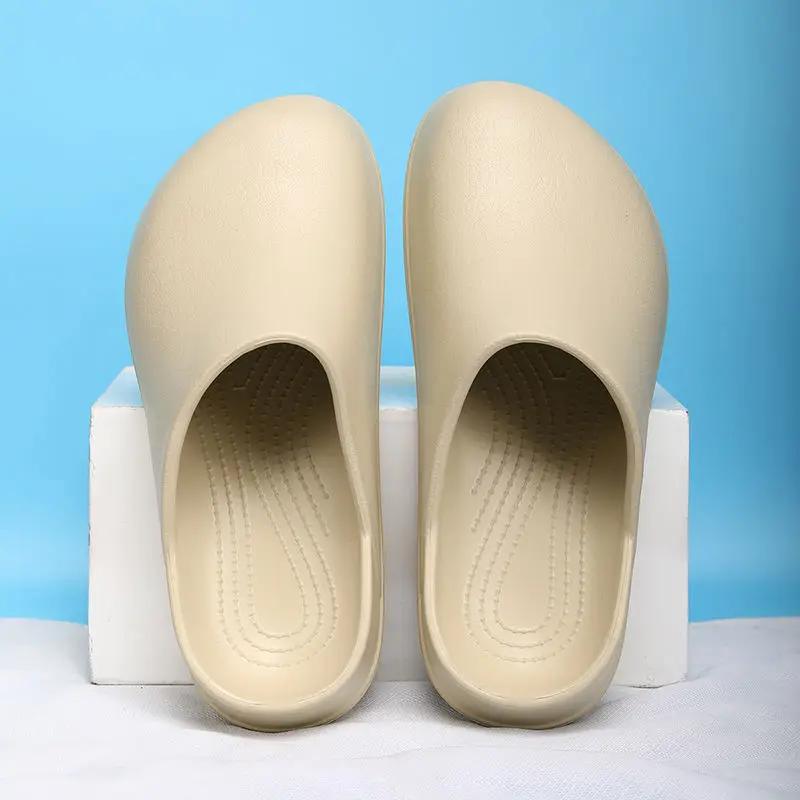 

Модные шлепанцы для мужчин Пляжные Ева Плоская подошва Сандалии с отверстиями Мужские Взрослые Y2k Элегантные 2025 Модные Удобные Летние Распродажа Оригинальный Тренд Веселые 46-47