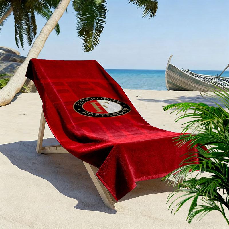 Feyenoord Print Beach Towel, Large Soft Quick Dry Towel for Beach Camping Swimming