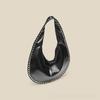 2026 Fashion Women's Bag Single Shoulder Slant Hanging Rivet Crescent Underarm Casual Tote Handbag