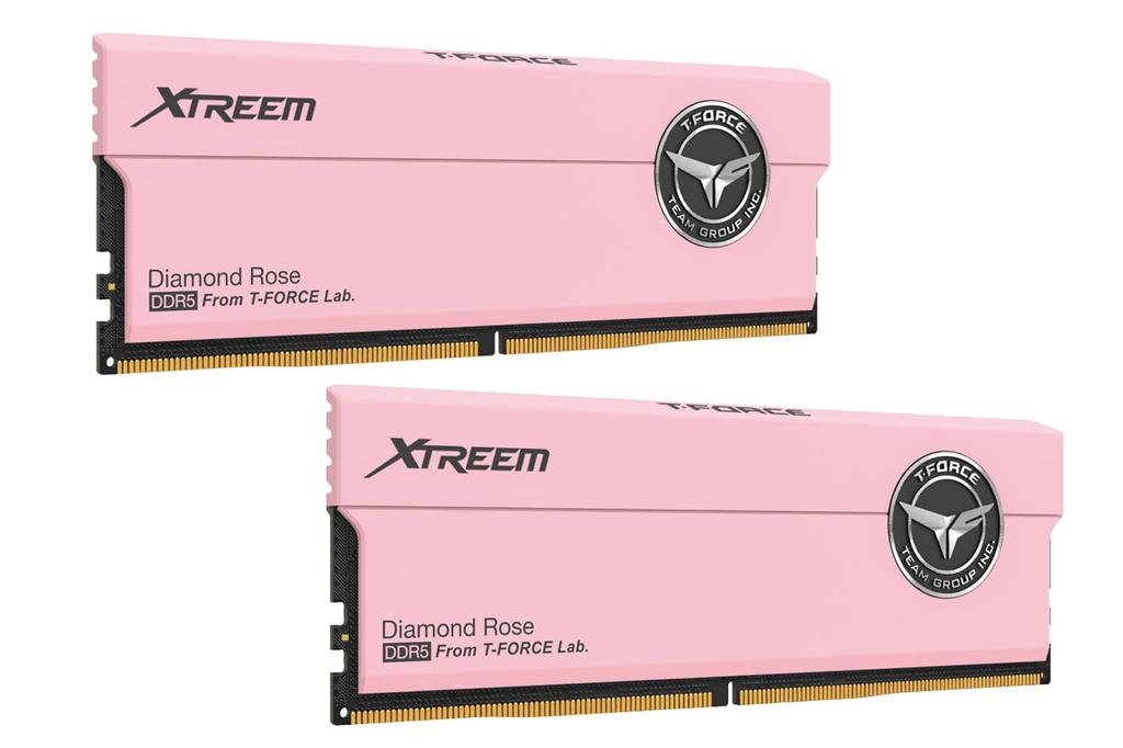 Team DDR5 XTREEM Serie Diamond Rose Desktop-Speicher EXPO-kompatibel Übertaktungsspeicher Offizielle Garantie in Japan 6000Mhz(PC5-48000) 16 GB x 2(32GB Kit)