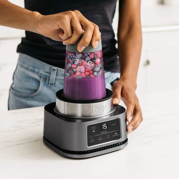 Blender 2-en-1 - NINJA - CB100EU - 1100 W - Tasse 700 ml - Bol 400 ml - Argent