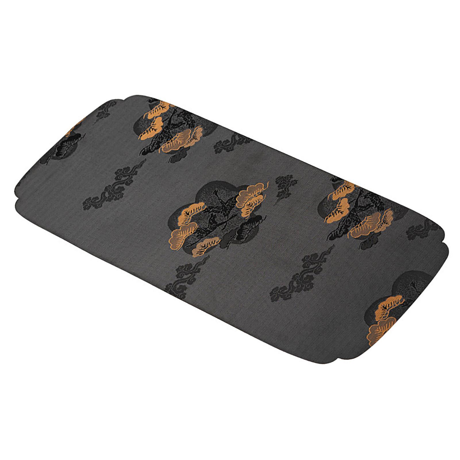 

Коврик для чайного набора Декоративный Моющийся Изысканная вышивка Коврик для чайной церемонии для столешницы Коричневый чёрный