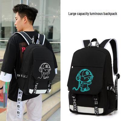 Stylish Luminous Backpack for Boys - Korean Fashion Trend for Students