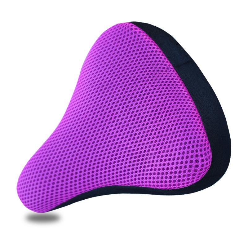1Pcs Bicycle 3D Soft Bike Seat Cover Cycling Silicone Seat Cushion Cycling Breathable Comfortable Bicycle Bike