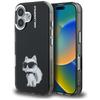 Karl Lagerfeld IML Aquarelle Choupette & Logo Case for iPhone 16 Black