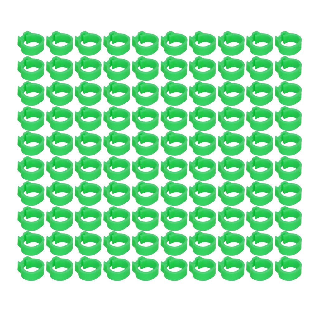 100PCS 8mm Pigeons Identification Leg Rings Poultry Leg Bands No Words Pigeons Supplies