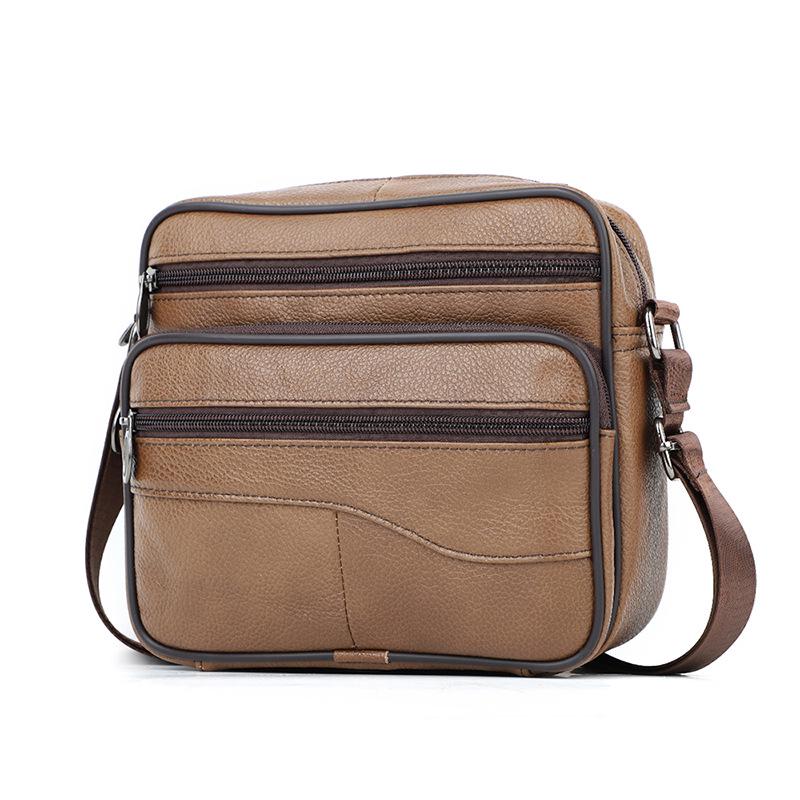 Men's Genuine Leather European Business Crossbody Shoulder Bag