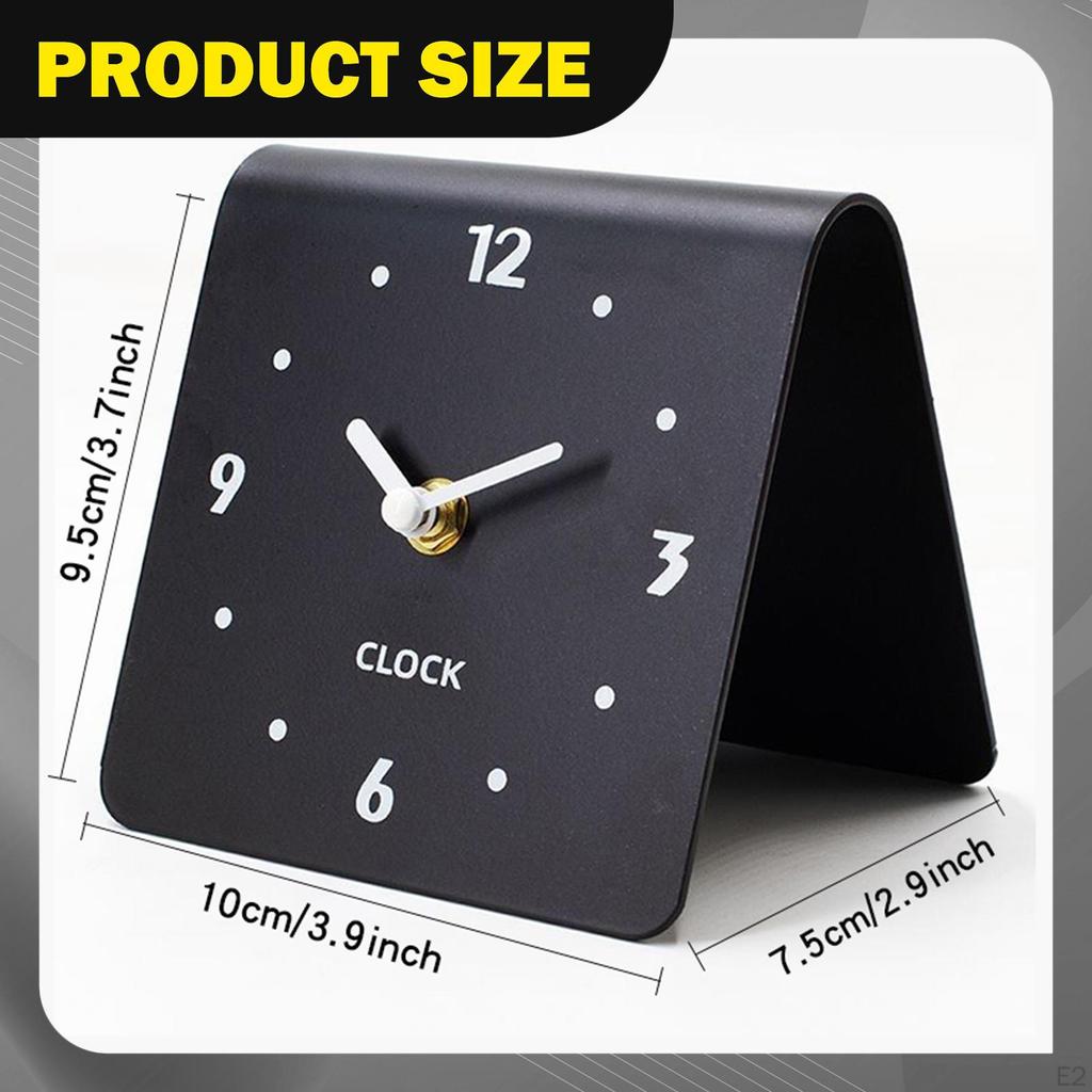 Tischuhr Tisch Kompakt Modern, Leise, Schreibtischornament für Nachttisch Büro Kinderzimmer