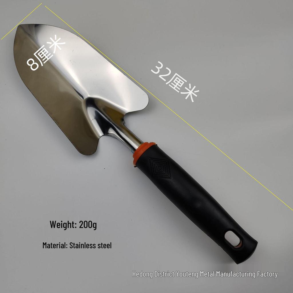 Dual-Use Garden Tool Set: Shovel, Five-Tooth Rake, Hoe for Planting Flowers and Succulents