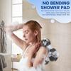 Body Shower Foot Scrubber Silicone Wall Mounted Rub Back Brush Non-slip with Suction Cup Bath Wash Foot Pad Massage Bathroom