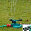 3-Arm Irrigation Sprinkler for Large Area Coverage 360-Degree Rotating Lawn Sprinkler for Garden Yard Watering And Kids Pets Outdoor Play