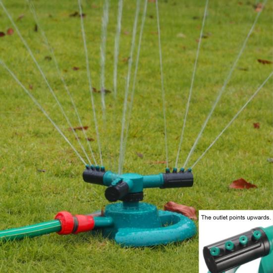 3-Arm Irrigation Sprinkler for Large Area Coverage 360-Degree Rotating Lawn Sprinkler for Garden Yard Watering And Kids Pets Outdoor Play