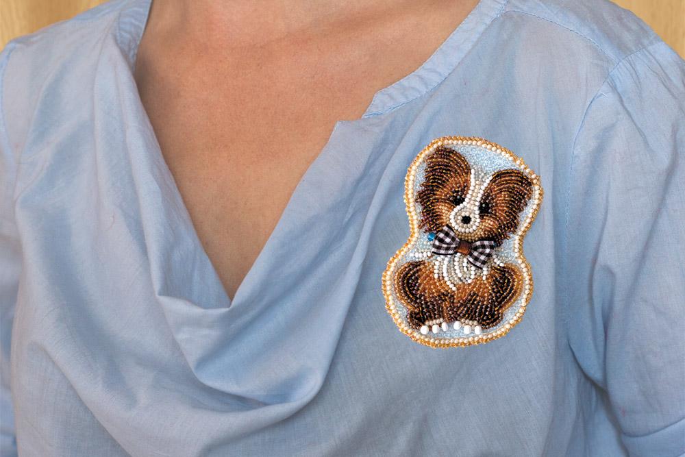 Sett for perlebroderidekorasjoner på naturlig kunstlerret Abris Art Pattern Canvas Animals