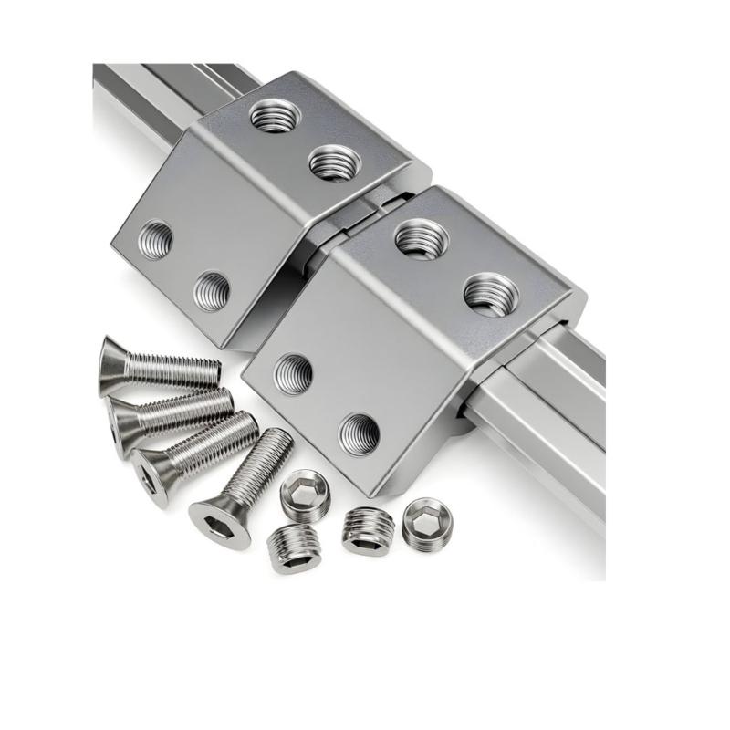 Heavy Duty Rail Brackets Holders Support Clamps with 8mm Threaded Holes for Reliable Mounting of Tool Easy Installation