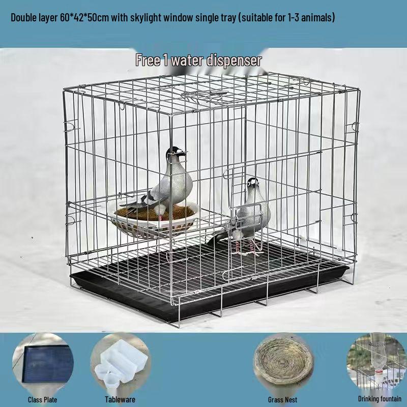 Large Pigeon Cage for Breeding & Pairing with Free Shipping - Ideal for Household Use