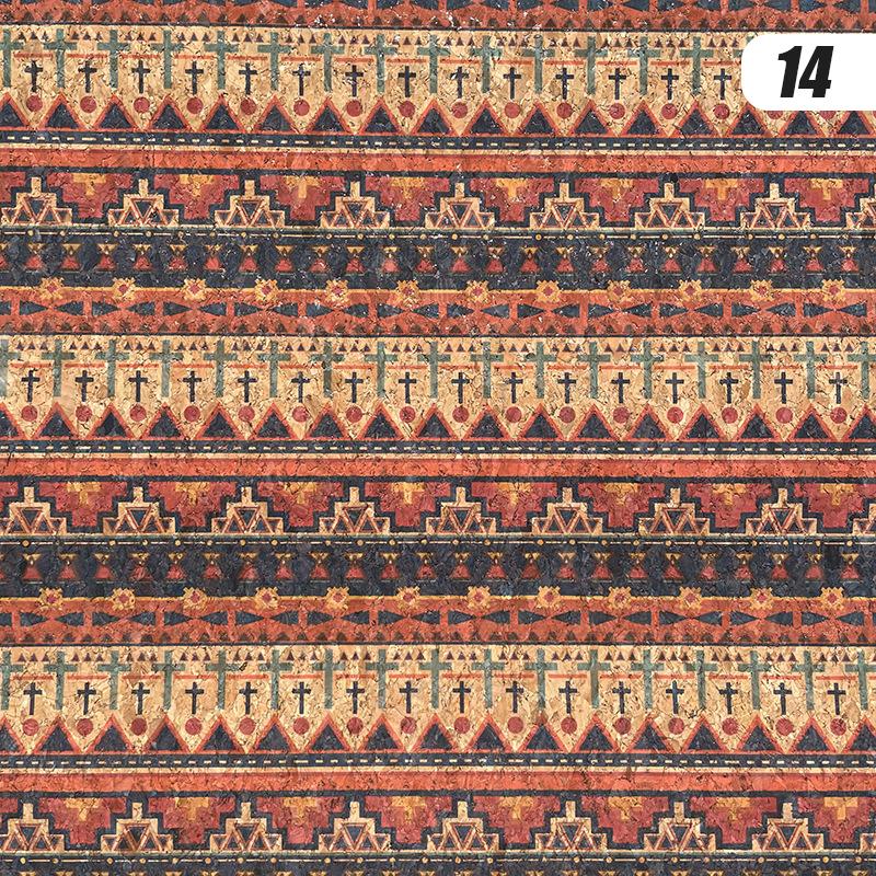100x135cm Tkanina z nadrukiem korkowym Sztuczna skóra Wodoodporna Kolorowa Miękka Tkanina Korkowa Sofa Samochód Torba Dekor Mebli DIY Szycie Rzemiosło