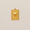 18K Gold-Plated European American Watermelon Pendant Stainless Steel DIY Accessory
