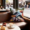 Street Graffiti Texture Cushion Cover Set of  Decorative Short Plush Pillow Covers for Sofa Soft  Cushion Case X Cm