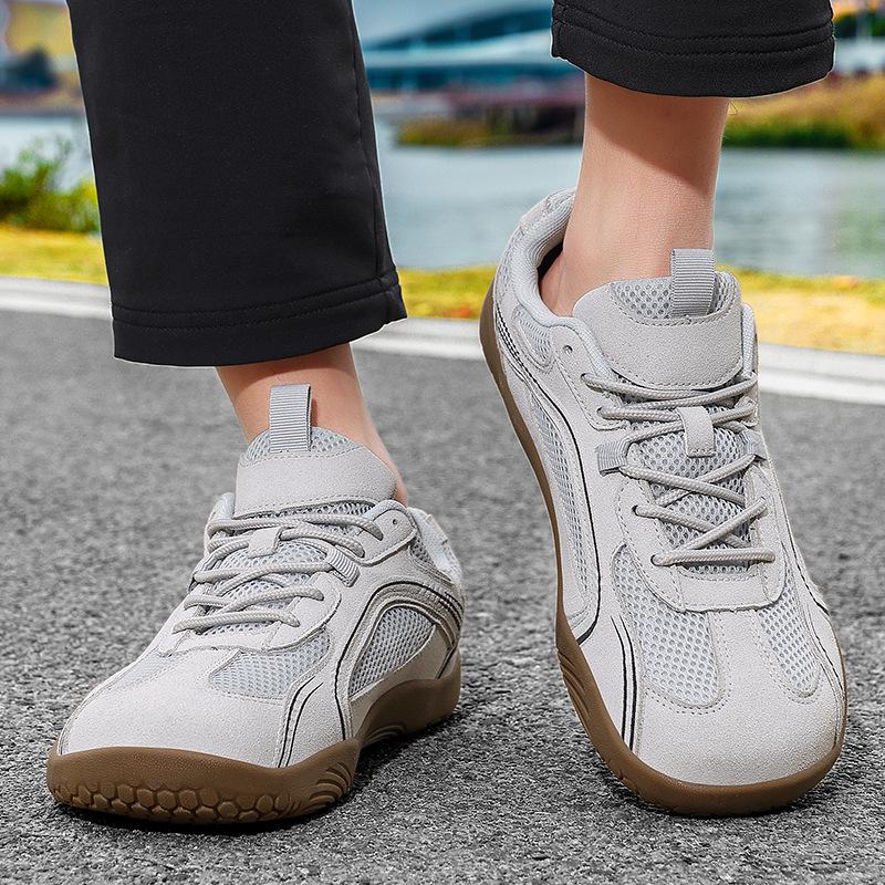 Spring 2026 Men's Wide Toe Non-slip Barefoot Hiking Shoes - Wear-resistant, Casual Outdoor Footwear.