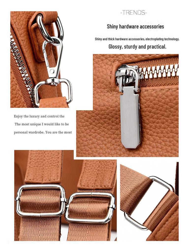 2024 New Women's Soft Leather Backpack: Versatile, Fashionable, Large Capacity Casual School and Travel Shoulder Bag