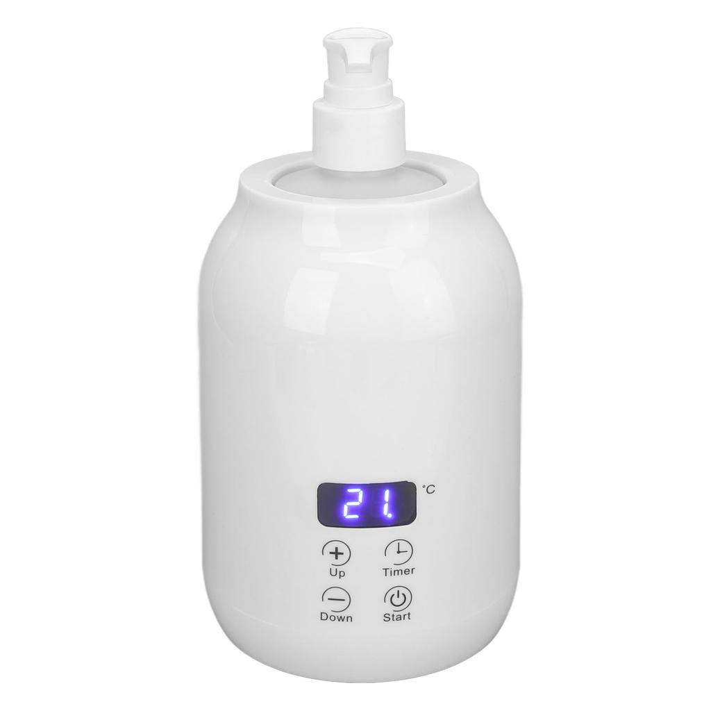 Massage Oil Heater LED Display Touch Control Temperature Adjust Essential Oil Bottle Warmer