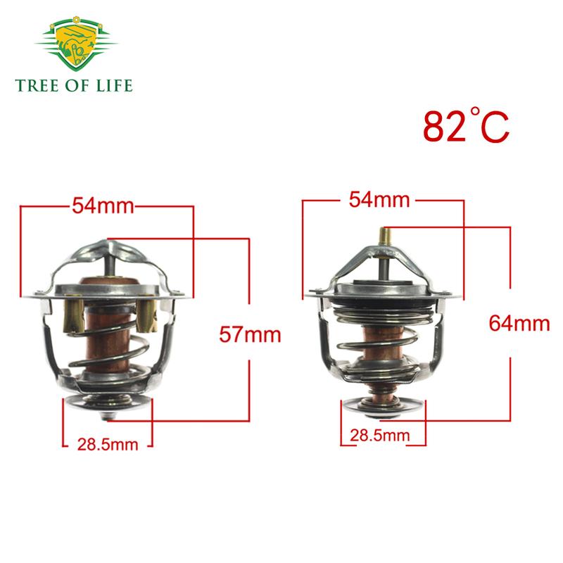 Pair Engine Coolant Thermostat For ISUZU 6HK1 6HE1 6HH1 6HG1 6HF1 FRR FSR FTR FTS TRUCK 8-97602037-0 8-97602048-2 82c