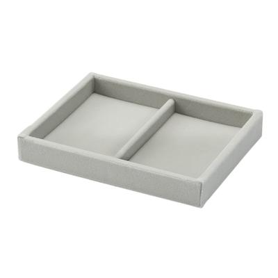 MUJI Stackable Velvet Case for Acrylic Wide X 12cm Deep X Product 44596524 Cases, Gray, 15.5cm 2.5cm High, Number