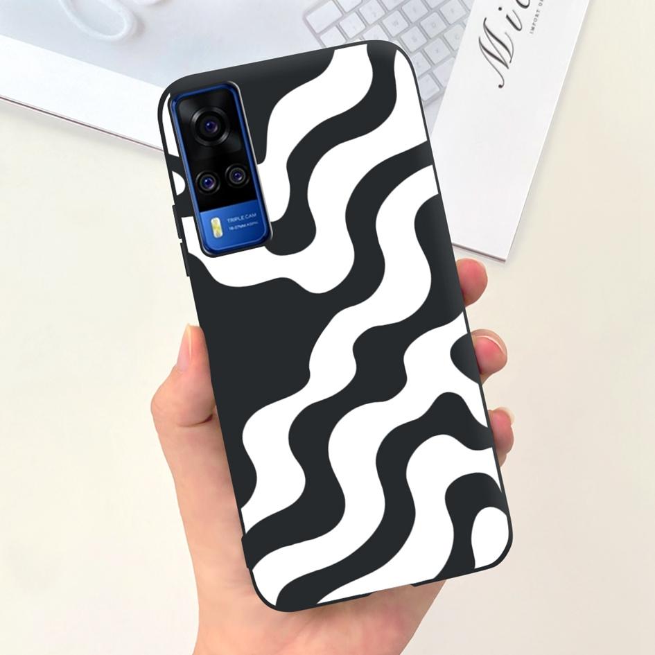 For Vivo Y31 2021 Case Cute Duck Cat Cartoon Coque Matte Soft Silicone Back Cover For Vivo Y51 Y51A Y53s Y 31 V2036 V2030 Fundas