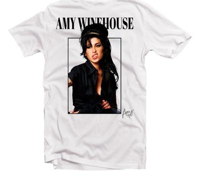 Amy Winehouse Funny Cotton White Full Size Unisex Shirt Unisex T-Shirt
