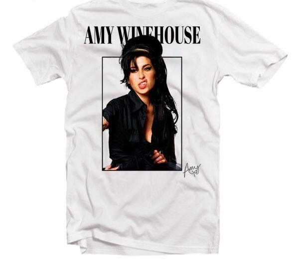 Amy Winehouse Funny Cotton White Full Size Unisex Shirt Unisex T-Shirt XXXL