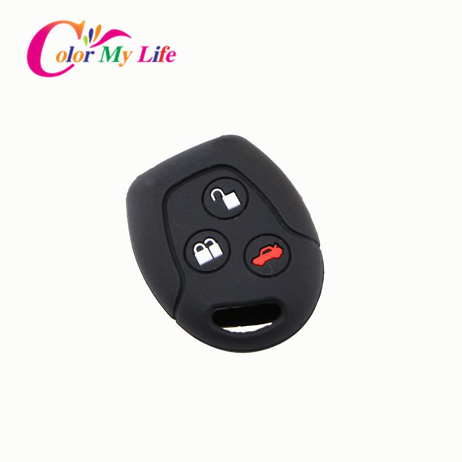 1 Piece Silicone Car Key Protective Holder Fob Cover Bag Case for Ford Fusion Mondeo Focus Fiesta C-Max S-Max Auto