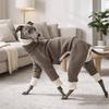 Dog Velvet Pajamas High Neck Dog Jumpsuit Stretchy Plush Pet Turtleneck Cold-Proof Breathable Dog Base Coat Daily Walk