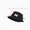 Wide Brim Women Bow Fisherman Hat Checkered Pattern Breathable Bucket Hat Plaid Pattern Windproof Sun Protection Hat Outdoor