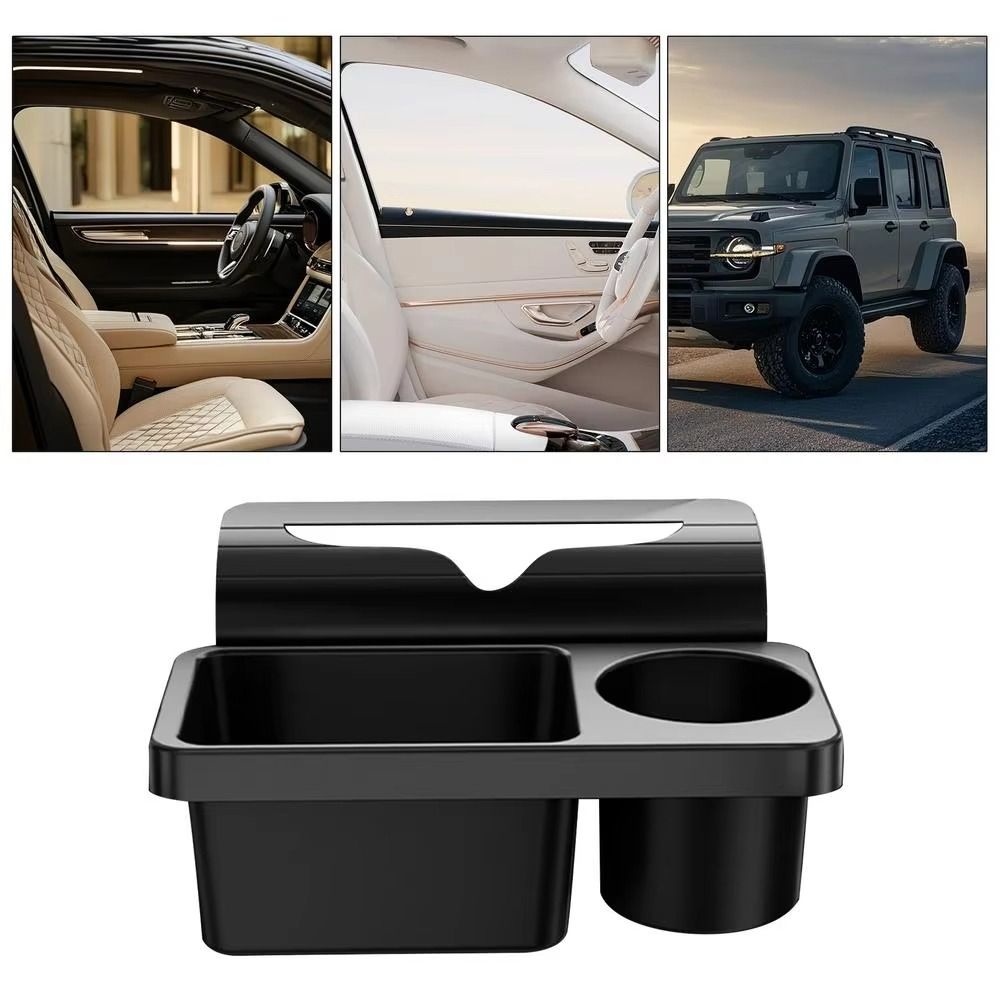 Easy Installation Car Cup Holder Side Mount Side Hanging Storage Rack Car Door Storage Box Commute