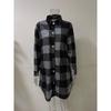 Plaid Shirt Mid-Length Long Sleeve Women's Jacket Plaid Shirt Top