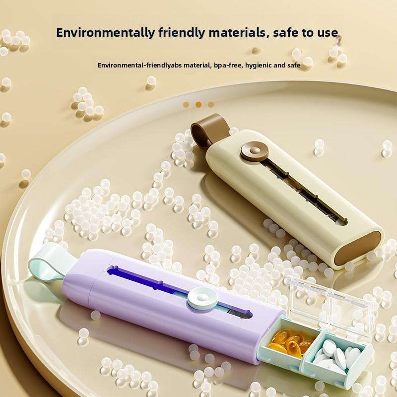 Modern Simple Design Pill Organizer With Cover And Detachable Sections For Travel And Home