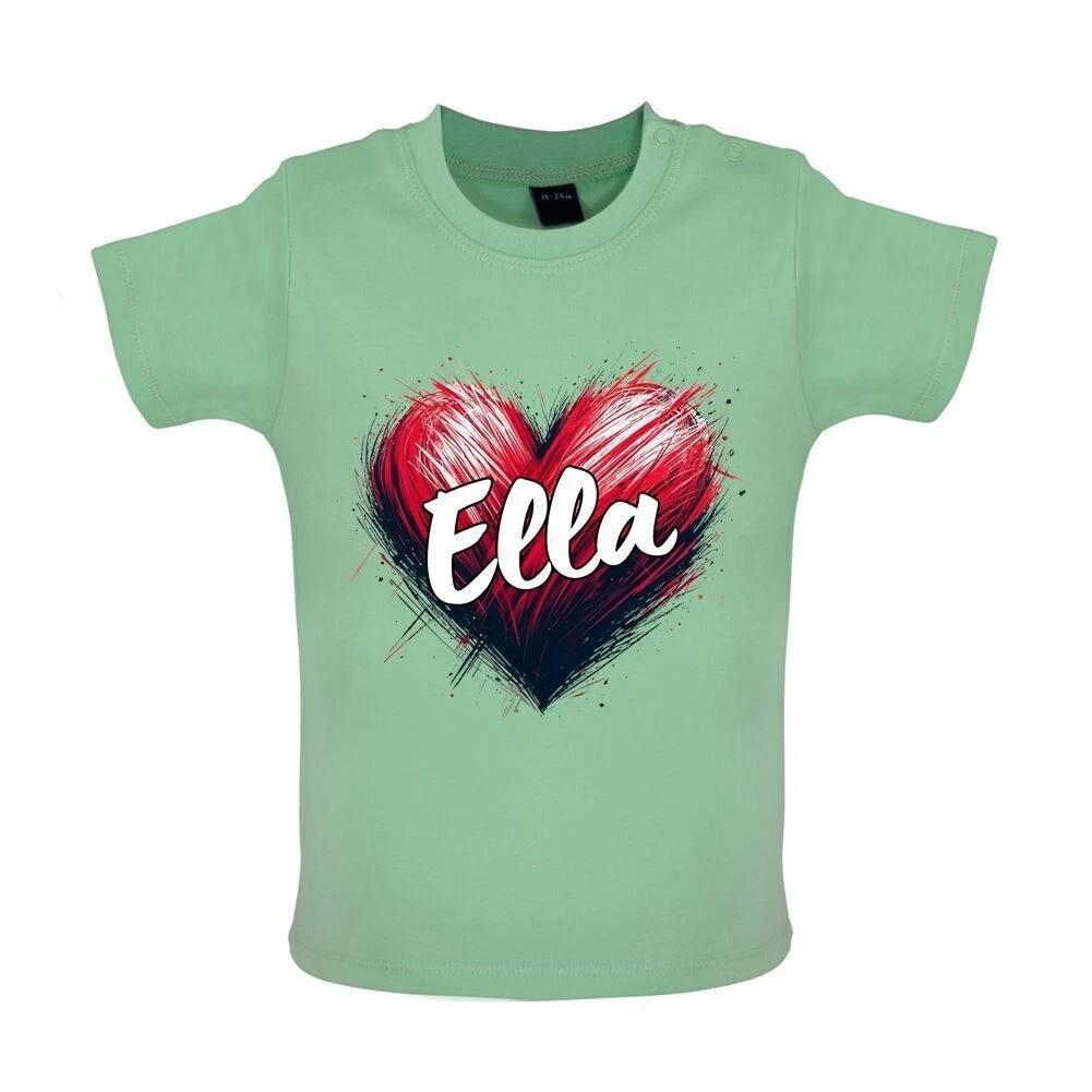 

Love Heart Ella - Baby Kids Boys Girls Unisex T-Shirt / Babygrow - Singer Lyrics Fan Tour love Concert 130