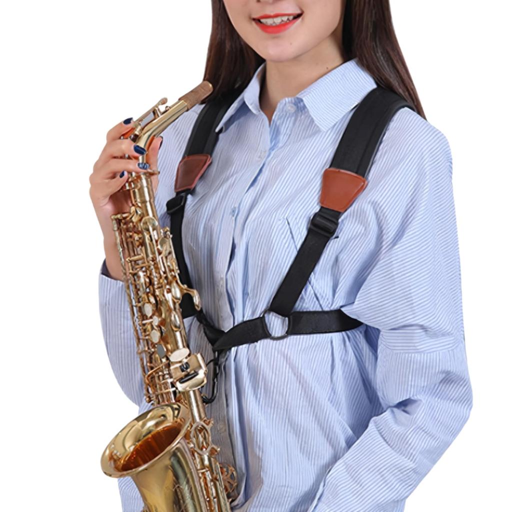 S.T.S.G Saxophone Strap, Shoulder Strap, Stable, Shoulder Cushion, Saxophone Shoulder Bag, Pressure Relief, Comfortable (Small)