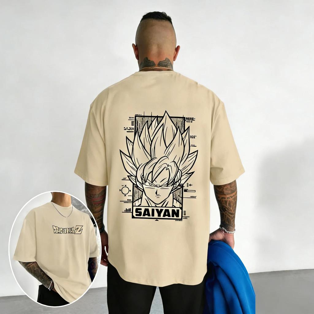 New Dragon Ball Anime Son Goku Printed Cotton T-shirt 2026 Men and Women Summer Street Hip Hop Casual Short Sleeve Top