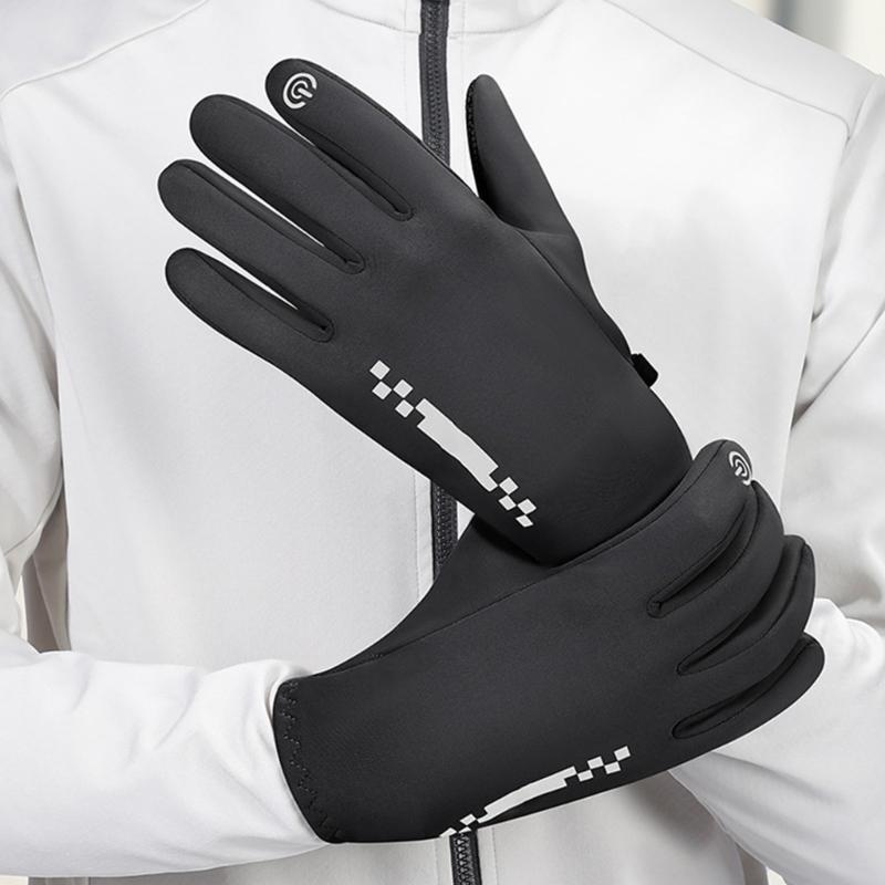 Winter Riding Gloves Cycling Gloves Touchscreens Enabled Windproof Thermals Insulation Silicone Grip For Enhances Safety