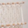 Sturdy Handcrafted Cotton Rope Hangings Book Shelf Storage Rack for Small Items