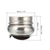 2/3Pcs Stainless Steel Drum Painting Palette Oil Paint Pot Single Hole Dipper Easy Clean Drawing Tools Palette Cup with Lid Clip